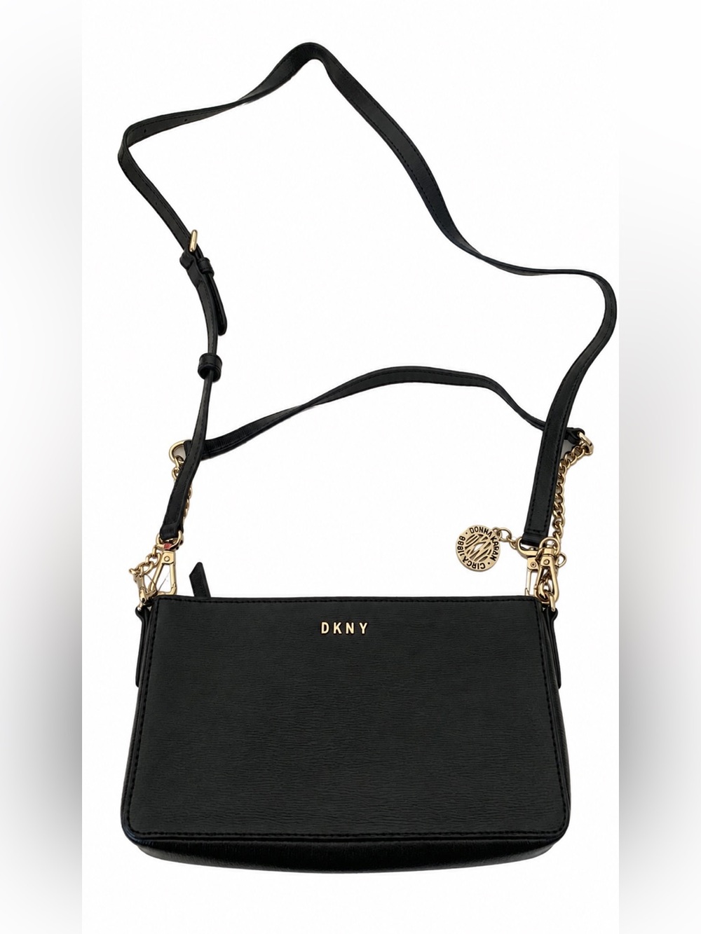 NEW DKNY Bryant Genuine Saffiano Leather Crossbody Purse - Picture 2 of 8